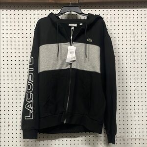 Lacoste Two-Tone Zip-Up Hoodie